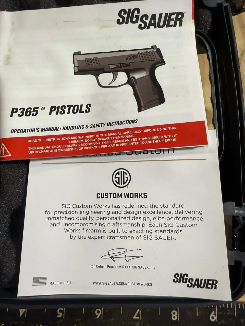 Sig Sauer P365 Custom Works OEM Pistol Hard Case